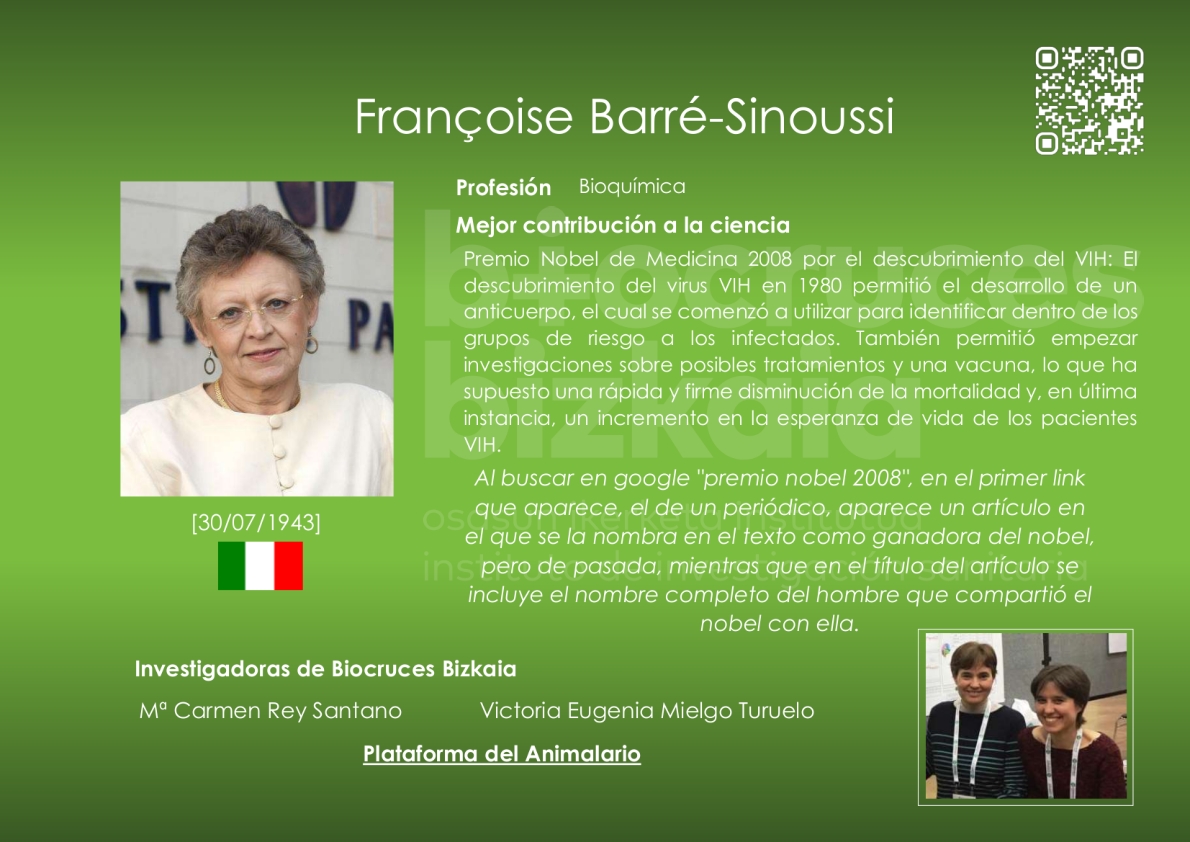 Francoise Barré-Sinoussi